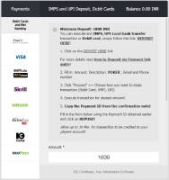 CRIC 10 minimum deposit & payment methods