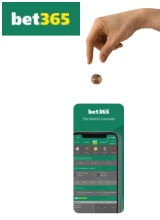 Funding through mobile at bet365
