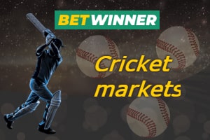 Cricket markets available at BetWinner