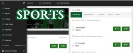 Available sports at Unibet